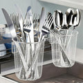 Dish Rack, Stainless Steel Kitchen Drain Basket, Compact Utensil Drying Rack Dishwasher Accessory, Hanging Cutlery and Utensil Organizer, Set of 2 - size: 2pcs Hanging Utensil Holder