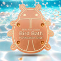 OICEME Bird Bath Purification Disk Pure Copper Outside Winter Solar Power Birdbath Heater Deicer Bowl Safe Ground Garden Hummingbird Pedestal Fountain Cleaner Outside Hanging Bowl Dispenser Ladybug - color: Copper Ladybug
