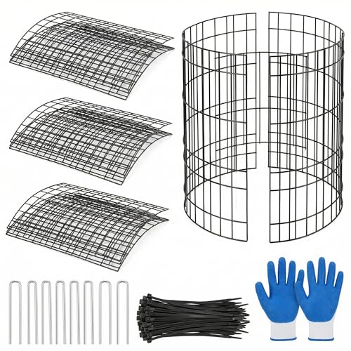 3Pack Plant Protector from Animals, 9pcs Wire Plant Protectors Metal Mesh Plant Cages, 11.8 x 15.7 Inch Outdoor Plant Guards for Rabbits Chicken Squirrels and Garden Protection