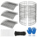 3Pack Plant Protector from Animals, 9pcs Wire Plant Protectors Metal Mesh Plant Cages, 11.8 x 15.7 Inch Outdoor Plant Guards for Rabbits Chicken Squirrels and Garden Protection