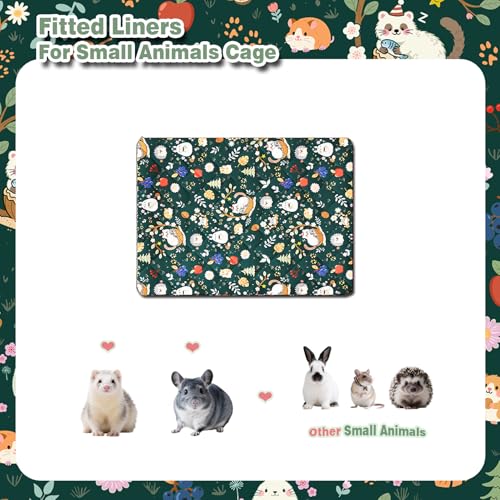 Ferret Cage Liner for Ferret Nation & Critter Nation Cage | Washable Bedding, Leakproof Cage Accessories for Ferrets, Chinchillas, Rats & Other Small Animals(Shelf Liner) - size: Shelf Liner