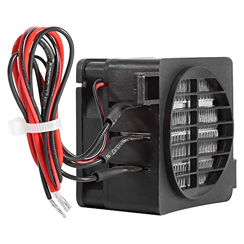 1-Pack Electric Fan Heater PTC Heater for Small Spaces and Incubators with Constant Temperature 12V 150W