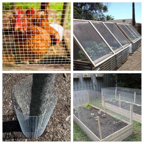 Hot-Dip Galvanized 3/4 in Hardware Cloth 48x100ft 19G Chicken Wire | Fencing - size: New 3/4 Inch 48in x 100ft