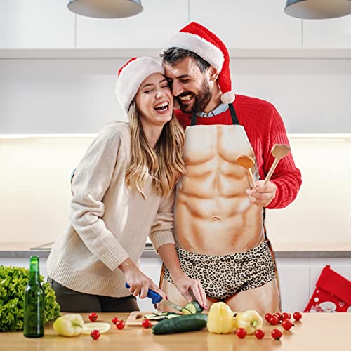 Funny Men Cooking Grilling Aprons Tattoo Belly BBQ Funny Gag Gifts for Christmas, White Elephant Gift Exchange (Tattoo, One Size) - color: Tattoo