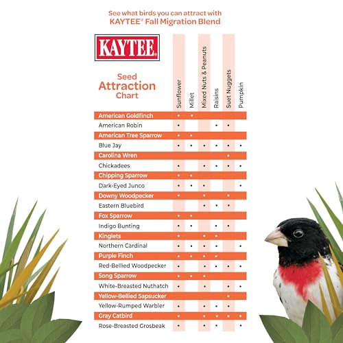 Kaytee Wild Bird Food, Fall Migration Seed Blend, 8 lb - style: Fall Migration