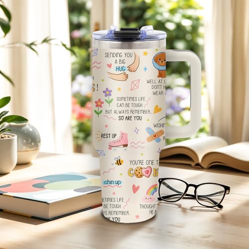 DUUV Get Well Soon Tumbler 40oz, Insulated Get Well Soon Gift for Women | Cute Surgery Recovery Tumbler Leakproof, Recovery Gift After Surgery, Thinking of You Feel Better Gift for Women, 1 Pack - color: Get Well Soon