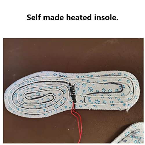 12V Pre-Assembled Heating Cable Low Voltage Silicon Rubber Heating Wire for DIY Steering Wheel Heating,Self Made Warmer Incubator,Seat Heater (8ft) - size: 8ft