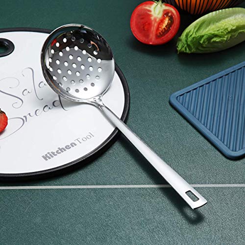 Stainless Steel Skimmer, Berglander Metal Strainer, Kitchen Cooking Skimmers For Non-Stick Cookware, Non-Stick And Heat Resistant, Dishwasher Safe, Easy to Clean - size: H. Skimmer