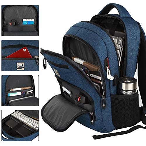 Laptop Backpack,Business Travel Anti Theft Slim College Backpack | Water Resistant Durable Computer Bag Gift for Women & Men Fits 15.6 Inch Laptop and Notebook - Blue - color: Blue, size: 15.6 Inch, style: Laptop