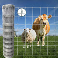 Farm Fence, 4ft x 164ft Galvanized Wire Fencing, Goat, Sheep & Deer, Durable Chain Link Fence, Heavy Zinc Coating Wire Used to Hog Goat Fencing for Yard Garden and Field - size: 48inX164ft