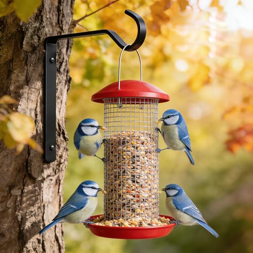 3Pack Window Hooks for Bird Feeders, Heavy Duty Window Suction Cup Hooks with Screws, Window Mount Hummingbird Feeder Hangers for Outdoor Use (Bird Feeder Not Included)