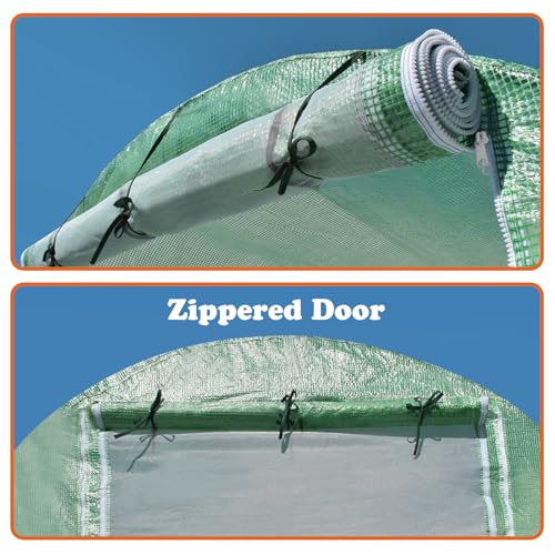Replacement Greenhouse Cover for Walk in Greenhouse Frame Green House Top Cover (Frame NOT Included) (10 x 7 x 7ft) - size: 10 x 7 x 7ft