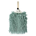Hanging Bathroom Hand Towels Super Fluffy Chenille Animal Towels, High Absorbent Hand Towels, Quick Dry Your Hands Hedgehog Green - color: Green