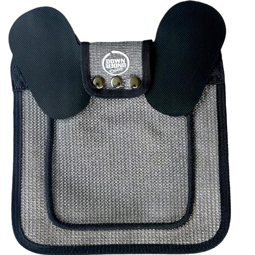 DOWN UNDER OUTDOORS Extra Large Chicken Saddle Hen Apron (Gray Mesh) | Adjustable Straps, Chicken Apron, Poultry Saver, Pet Supplies, Including Shoulder Cover, Heavy Duty Shade Cloth Mesh - color: Grey Mesh