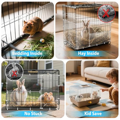 Harhana Cage-Guard, 12 Pieces Clear Transparent Pet Cage Protector, Chew-Proof Barrier for Hamster, Rabbit, Bird Cages, DIY Customizable Edge Cover to Protect Wires & Prevent Mess