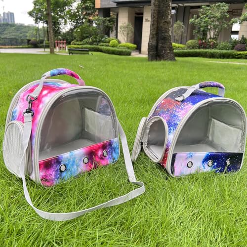 Bearded Dragon Travel Carrier, Guinea Pig Carrier Bag - Portable Small Animal Carrier Great for Bunny Lizard Hamster Hedgehog Outgoing Travel Carrying Case (Carrier - Blue) - color: Carrier - Blue