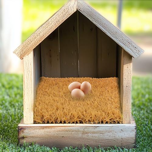 6 Pack Nesting Box Pads - Nesting Pads for Chicken Accessories, 12"x 12" Washable Reusable Chicken Nest Liners for Laying Eggs, Chicken Supplies (Yellow) - color: Yellow