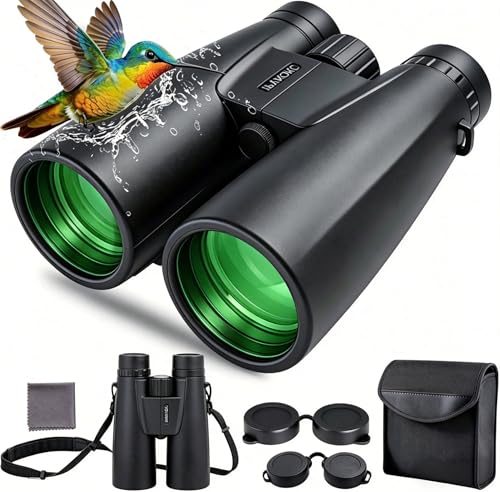 15x50 HD High-Powered Binoculars for Adults & Teens, Premium Clear Optics for Outdoor, Sports & Travel, Perfect Waterproof Camping Gear and Hunting Essentials for Adventures - size: 15X50