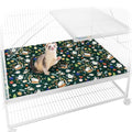 Ferret Cage Liner for Ferret Nation & Critter Nation Cage | Washable Bedding, Leakproof Cage Accessories for Ferrets, Chinchillas, Rats & Other Small Animals(Bottom Pan Liner) - size: Bottom Pan Liner