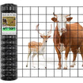 Gisafai 16 Gauge Galvanized Welded Wire Fence 4 ft x 50ft PVC Coated Hardware Cloth, 2.36" x 2.36" Mesh, Heavy Duty Garden Fencing Roll for Chicken, Dog Yard, Deer Cattle & Animal Protection(Black) - color: Black, size: 4 ft X 50 ft