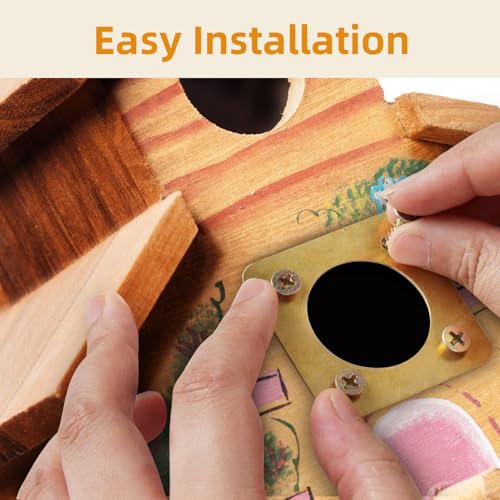 Metal Bird House Guard, Bird House Hole Protector with Copper, Portal Hole Protector for Small Wooden Room, 1-1/2" Opening, 6PCS - size: Opening 1-1/2"