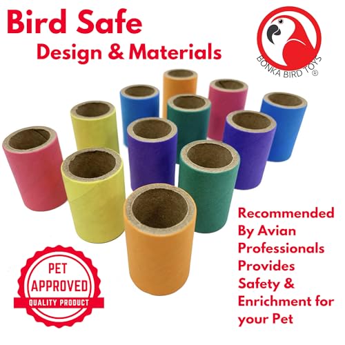 2108 Pk12 1-Inch Tube Bagels Foot Talon Craft Part Parrot Cage Toy, Parakeet, Conure, Parrotlet, and Similar Breed Sizes