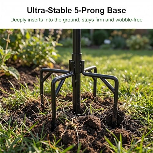 78 Inch Birds House Poles Mount Kit Pole Adjustable Heavy Duty Stand with Strong Base,Suitable for Various Types Bird House（NOT Included Bird House）