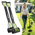 Large Dog Pooper Scooper for Yard, 32 inch Long Handle, 2-Pack - color: 2-Pack Green