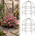 2 pcs 20-1/4" x 26" H Bronze Bird Cage Plant Support Heavy Duty Metal Bird Cage Plant Support Large Outdoor Garden Trellis for Peonies, Baptisia, Sedum & Other Perennials