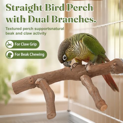 3PCS Natural Grapevine Bird Perch Set for Cage, Parakeet Cage Accessories