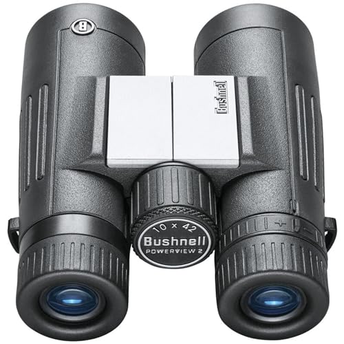 Bushnell PowerView 2 Binoculars, High-Definition Binoculars with Multi-Coated Lenses, Durable Aluminum Alloy Chassis, Wide Field of View, Ideal for Wildlife Observation, Hiking and Sporting Events - style: 10x42