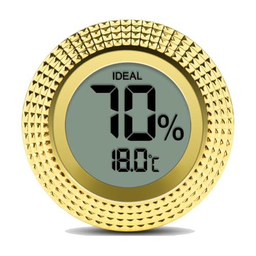Cigar Digital Hygrometer - High Precision Adjustable Digital LCD-Monitor Hygrometer Thermometer for Cigar Humidor | Box | Cabinet | Jars | Guitar (Digital) - style: Digital