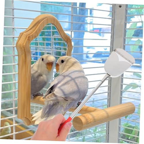 ibasenice 2pcs Bird Cage Cleaning Set Versatile Brush and Droppings Scoop for Small Animal Cages for Easy Maintenance