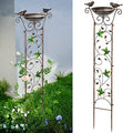 SUNNYPARK 43.5 Inch Metal Bird Bath Bowl with Garden Trellis Outdoor | Easy install, Garden birdbath and Plants Trellis 2 in 1, Decorative with Hummingbirds, Functional Decor for Yard Patio Lawn - size: Hummingbird