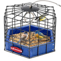 Kingsyard Squirrel Proof Platform Bird Feeder, Metal Mesh Tray | Recycled Poly Lumber Body, Great for Small Wildbirds Finches Bluebird Mealworm, Blue - color: Blue