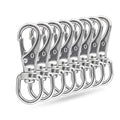 Swivel Eye Snap Hooks, 304 Stainless Steel Heavy Duty 2.7 Inch 3.5 Inch Spring Hooks for Keychains, Bird Feeders, Pet Chains, Dog leashes - style: 2.7"(0#)-8pcs