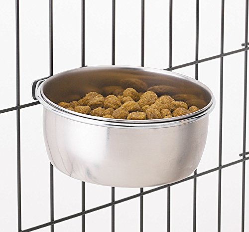 ProSelect Stainless Steel Coop Cups — Versatile Coop Cups for Pet and Animal Cages, 16-Ounce,silver - size: 16-Ounce