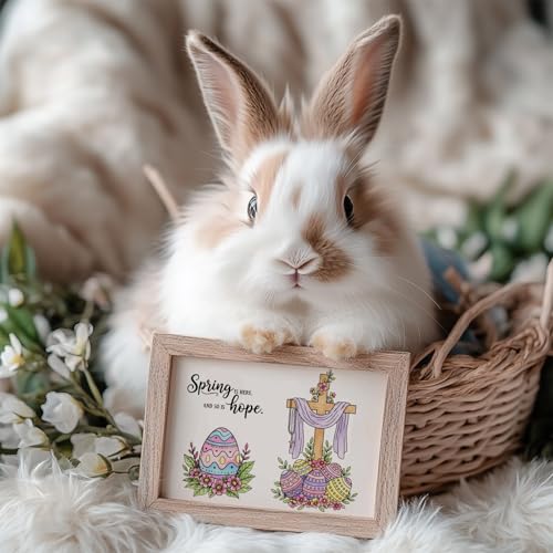 GLOBLELAND Easter Crosses Clear Stamps and Metal Die Cuts Easter Eggs Transparent Stamp Spring Flowers Cutting Dies for Card Making Embossing Scrapbooking - style: Easter Crosses