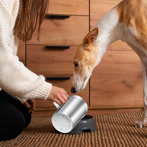 6Cup Dog Food Scoop Stainless Steel Dog Food Measuring Scoop,6 Cup Scoop for Cat or Bird Foods - size: 6 Cup