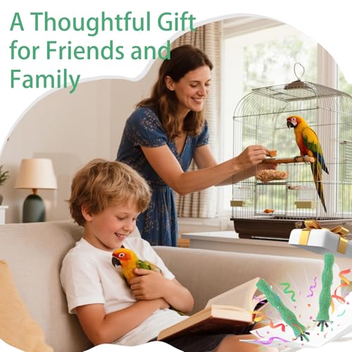 2 PCS Bird Beak Grinding Stone, Bird Perch Stands Anti-Slip Birds Parrot Cage Parakeet Nail Trimming Foot Claws Platform Beak Grinding Stone Washable Chewing Toys for Small Medium Parrot Budgies