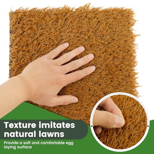 Nesting Pads for Chicken Accessories, 6 Pack Chicken Nesting Pads, 12"x 12" Nesting Box Pads for Chicken Bedding, Washable Reusable Chicken Nest Liners for Laying Eggs, Chicken Supplies - color: Yellow