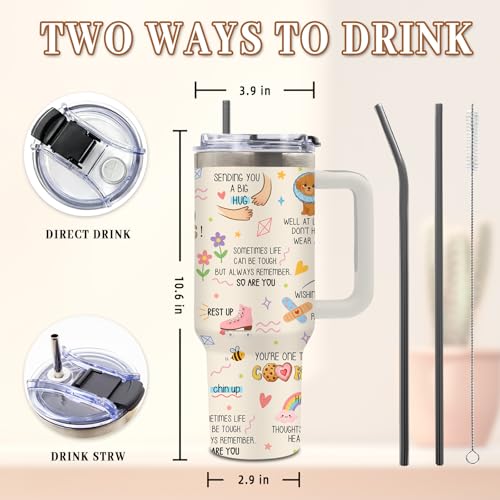 DUUV Get Well Soon Tumbler 40oz, Insulated Get Well Soon Gift for Women | Cute Surgery Recovery Tumbler Leakproof, Recovery Gift After Surgery, Thinking of You Feel Better Gift for Women, 1 Pack - color: Get Well Soon