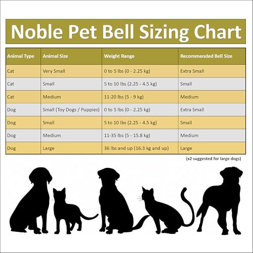Handmade in USA, Extra Loud Collar Bell for Cats and Dogs, Premium Brass and Nickel Silver - size: Medium