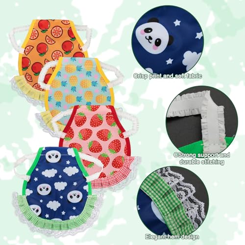 4Pcs Chicken Saddle for Hens, Waterproof Printed Hen Saddle, Elastic Chicken Aprons for Protection, Feather Protection Vest for Real Chickens