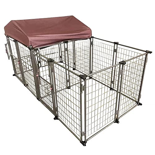 TWO by TWO Haven Expandable Kennel, Black, Medium