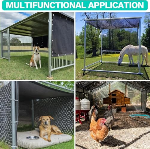 Royal Shade 90% UV Block Sun Shade Cloth for Dog Kennel Cover,0 6' x 0 4' Pet Playpen Sunshade with Grommets, Durable Mesh Tarp for Crate, Patio, Stable,Chicken Coop & Outdoor Privacy Screen rv1 - size: 0 6' X 0 4'