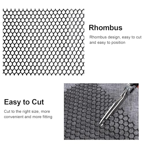 39.3IN x 65.6FT Garden Plastic Wire Mesh Fencing, Black Plastic Safety Fence Roll Poultry Breeding Netting Balcony Protection Net for Gardening Animal Pet Vegetable(Size:39.3INx32.8FT-Mesh 0.7IN) - size: 39.3INx32.8FT-Mesh 0.7IN