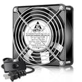 GDSTIME AXIAL 12038 Muffin Fan, 120V AC 120mm x 38mm, Dual Ball Bearing | 110V 115V, 120x120x38mm, Aluminum Frame, High Speed, for Generator Box, Air Hockey Table Cooling Ventilation Exhaust - size: 120x120x38mm