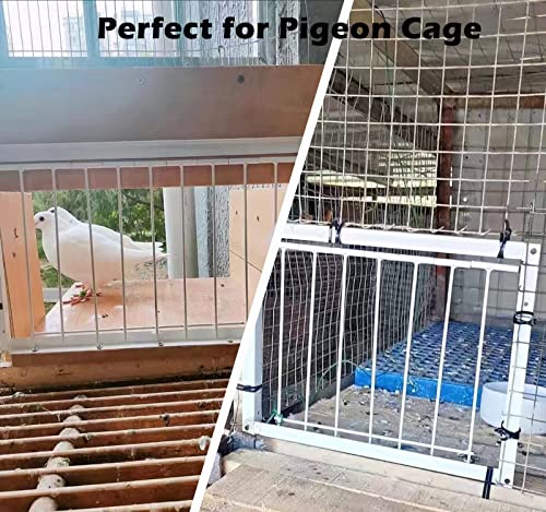Pigeon Trap Loft Door with Steel Frame, Pigeon Doors Trap Rust Resistant Bird Cage House Door for Racing Pigeons, Pigeons Supplies (12in/ 30cm)