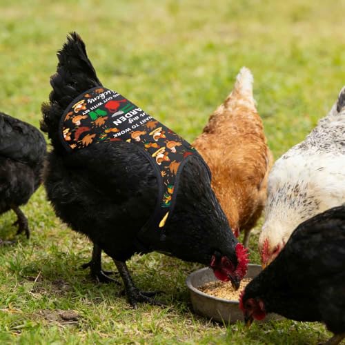 Chicken Saddle for Hen Aprons I Just Want to Work in My Garden and Hang Out with My Chickens Lover Gift for Gardener (Garden Chickens CSbl)
